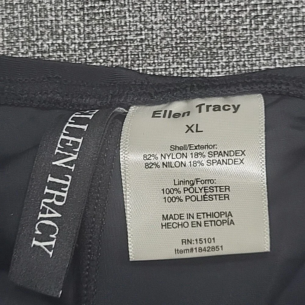 Ellen Tracy Women's Cruise Tankini Set Printed Top w Black Skort Size X-Large - Picture 3 of 6